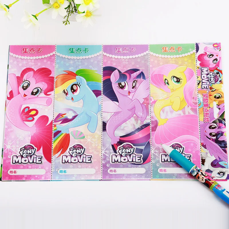 My Little Pony girls diy мультфильм награда наклейки Набор карточек наклейки для детсада для детей рекламный подарок