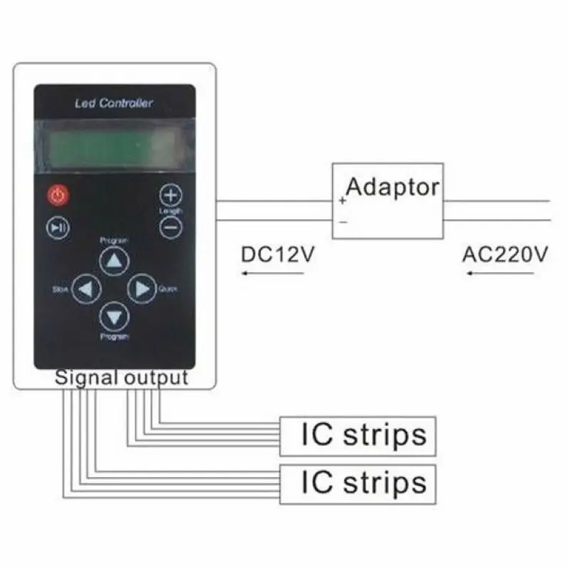DC 12 В WS2811 1903 6803 IC RF дистанционный светодиодный контроллер для SMD 5050 Волшебная