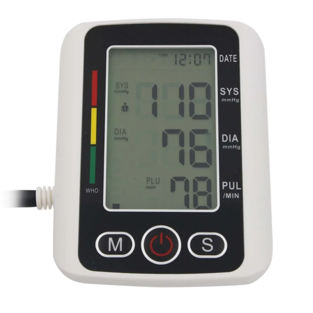 

Arm Blood Pressure Pulse Monitor With Voice Function Intelligent Digital LCD Display Home Health Care Instrument