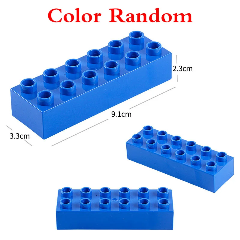 Single Sale Large Particle Diy Building Block Accessories Colorful Base Plate Compatible with LegoING  Duplo Toys For Baby Gift (12)