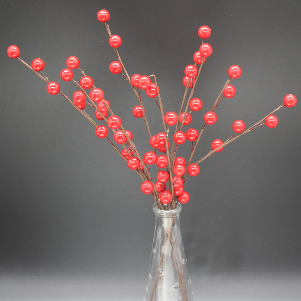 Artificial Berry Branches 35CM Plastic Berries Christmas Wedding