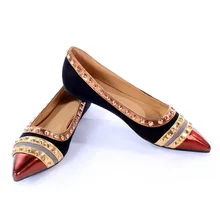 Rivets Decoration Brand Shoes Flats Women Spring Autumn Fashion Womens Flats Boat Shoes Sexy Ladies Plus Size 12 Free Shipping