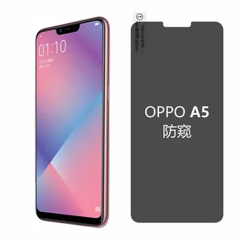

For Oppo A5 0.3mm 2.5D Privacy Tempered Glass Screen Protector For Oppo A3S F9 F7 F5 R15 R17 9H Anti Glare Tempered Glass Film