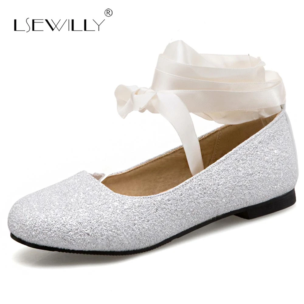 silver evening flats