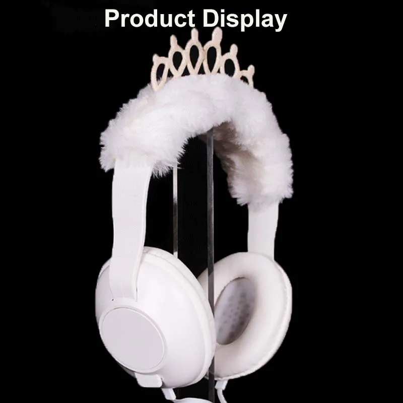 Kids Headphones Cute Cartoon Wired Headset Bling Princess Crown Earphone For Girls Children Gaming Safe Over Ear Headphone