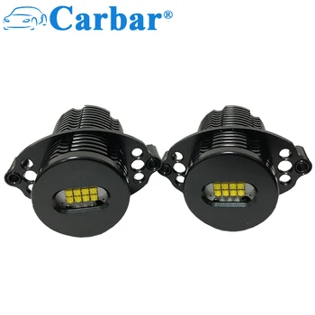 

6000K-6500K White LED Angel Eyes Halo Ring Headlight Bulb For BMW E90LCI LED Marker Angel Eyes Light Error Free Canbus 80W