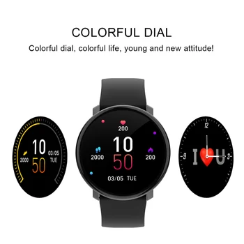 

DW-Wogesup M30 Fashional Round Smart Bracelet Sports Fitness Tracker Smartband Weather Calories Heart Rate Monitor Smartwatch