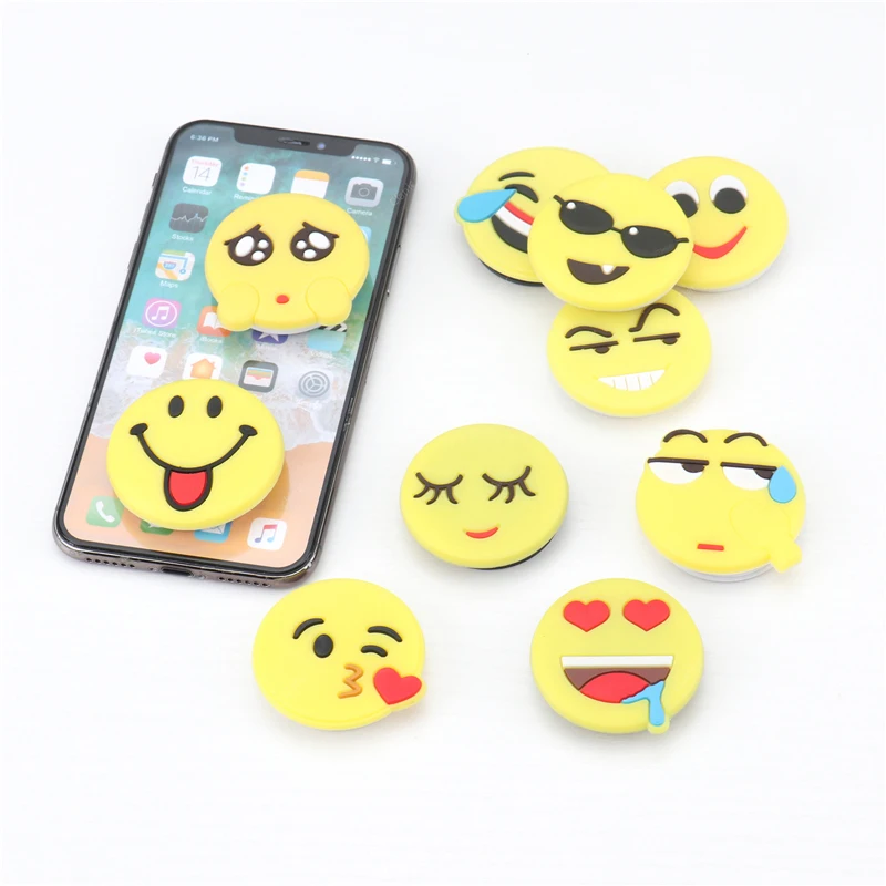 Cartoon Mobile phone grip bracket phone expanding stand Cute enjoy expression finger ring holder for iphone xiaomi Samsung