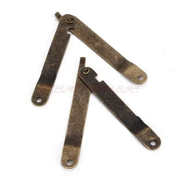 

8PCS Antique support hinge fine jewelry gift jewelry box stand DIY metal hardware accessories 85 * 11MM