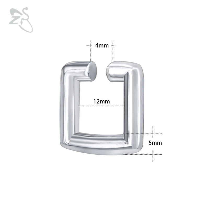 ZS геометрические беруши и тоннели из нержавеющей стали пирсинг ювелирные изделия 5 мм уха плоти тоннели штекер 3 формы расширители растягивания