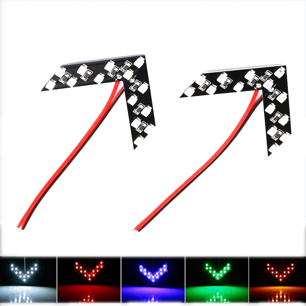 

2piece/lot 14smd LED Car LED Side Mirror LED Guide Light Turn Signal Arrows Light Universal Car styling for any 12V Vehicles