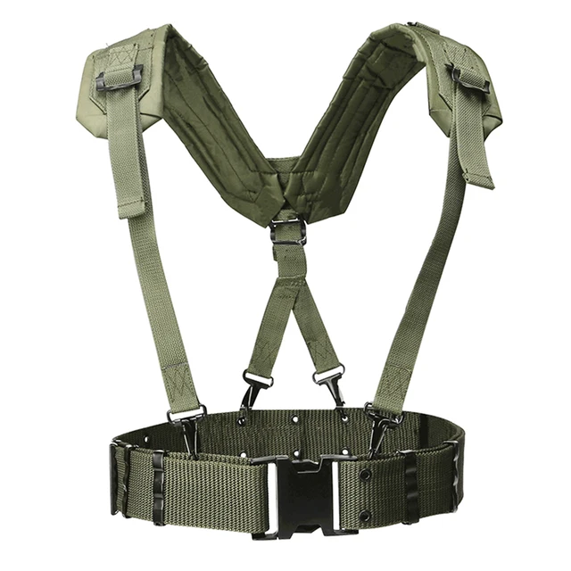 HS Adjustable Tactical Lightweight Waist Belt Harness Set for Outdoor