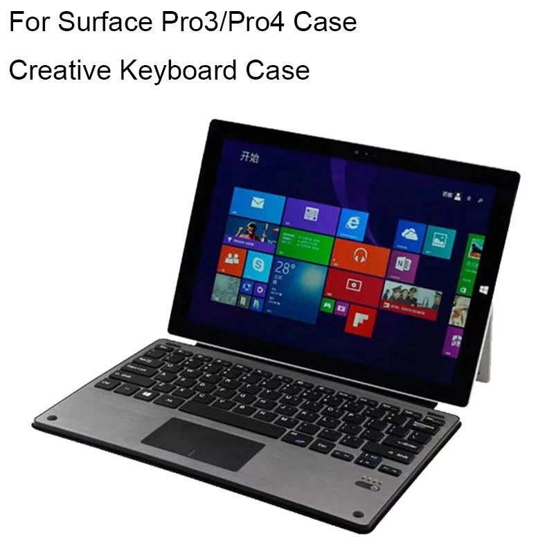 

For Surface Pro 4 Keyboard Ultra-thin Backlit Wireless Bluetooth Case Type Cover For Microsoft Surface Pro3/Pro4