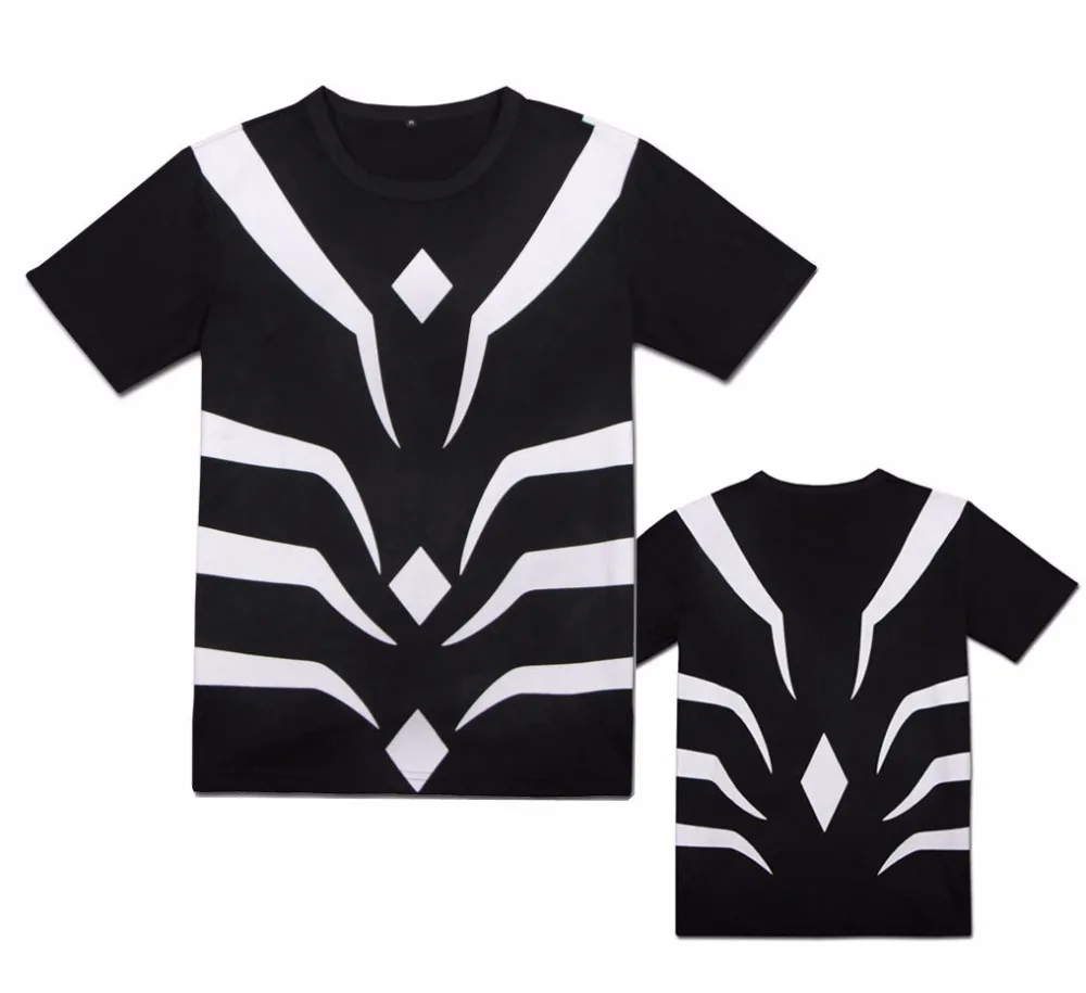 

Anime A Certain Magical Index Accelerator Black Tee Cosplay Costume Short Sleeve Crew Neck T-shirt Casual Top
