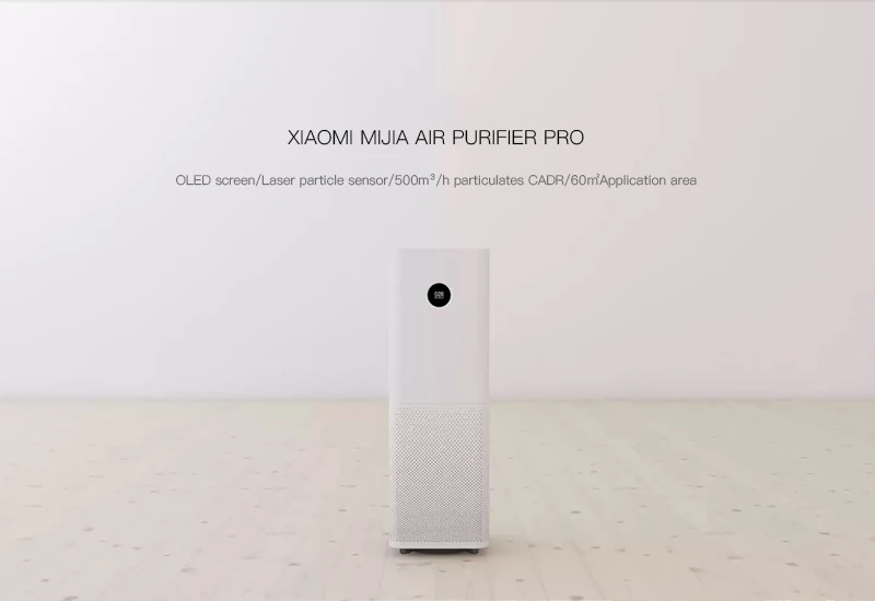 Xiaomi очиститель воздуха Pro OLED дисплей экран лазерный датчик частиц 500m3/h твердые частицы CADR для 60m3