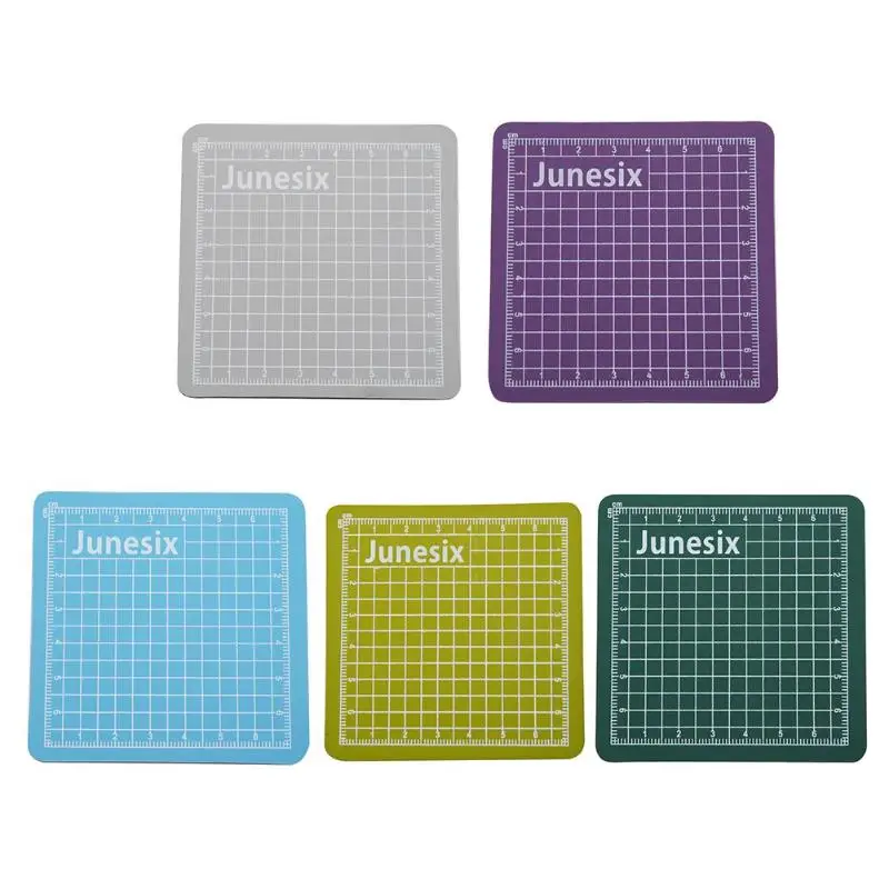 

8 x 8cm Sewing Cutting Mats Double-sided Plate Design Engraving Cutting Board Mat DIY Tools
