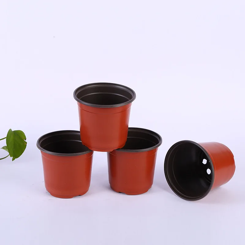 

10pcs New flower pot Plastic flower Pots desktop potted plant Garden Plastic Nursery Flowerpot Home Tool