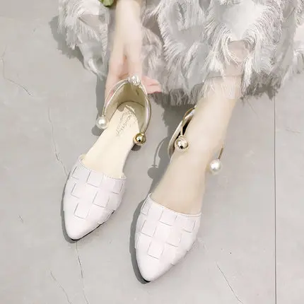

Fairy shoes gentle wind flat shoes women 2019 spring new net red female models retro pointed evening shoes