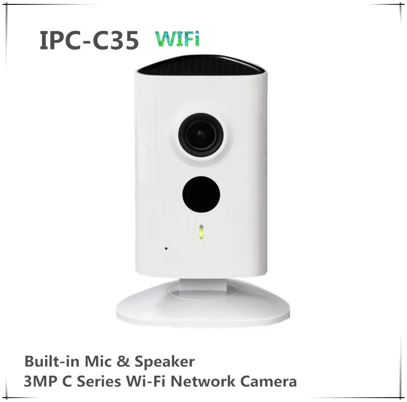 Оригинальная английская IPC-C35 dahua 3MP IR C Серия WiFi сетевая камера CCTV IPC с микрофоном SD