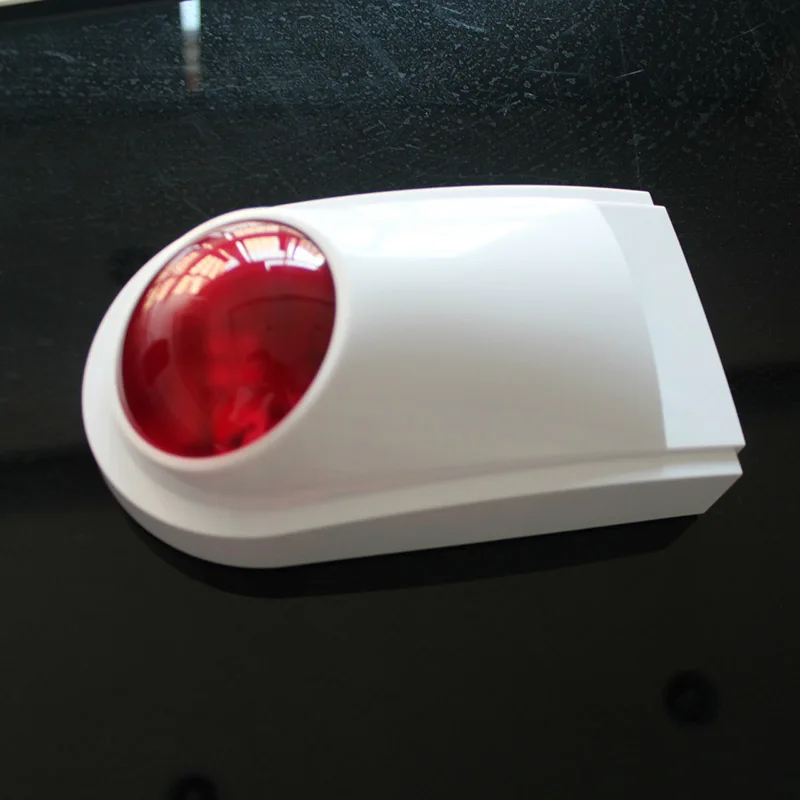 

Outdoor Wireless Flash Strobe Sound Siren Red Light Alarm System for Home Security Protect LCC77