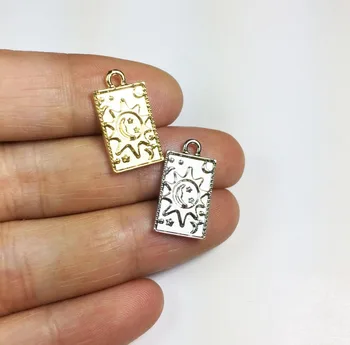

Eruifa 20pcs15*10mm Pretty Sun Zinc alloy DIY Charms Pendant Jewelry handmade DIY 2 Colors