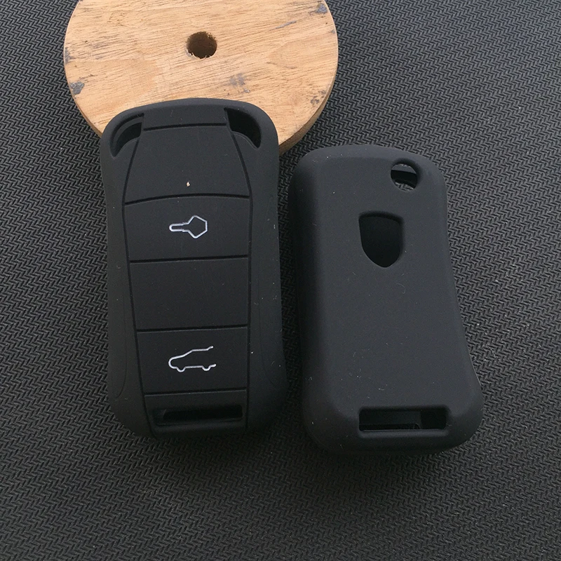 ZAD силиконовый резиновый чехол для автомобильных ключей, защитный комплект fob, чехол для Porsche Cayenne, 2 кнопки, автомобильные аксессуары
