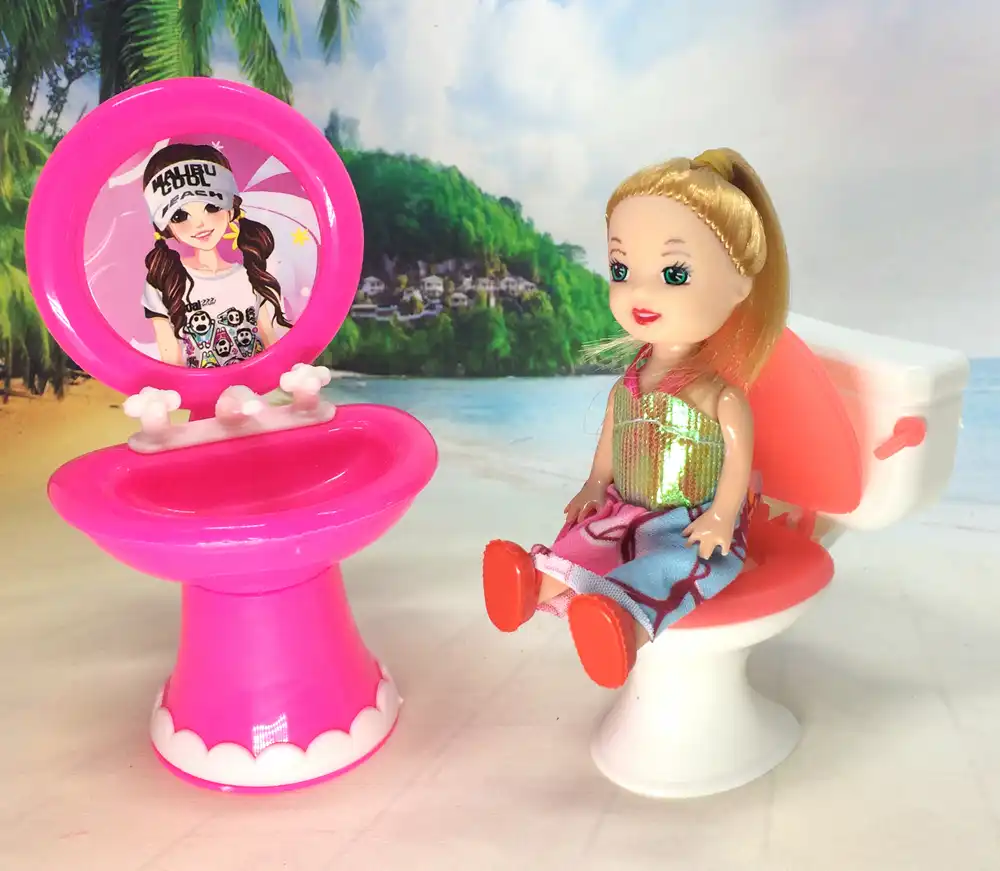 barbie toilet cartoon