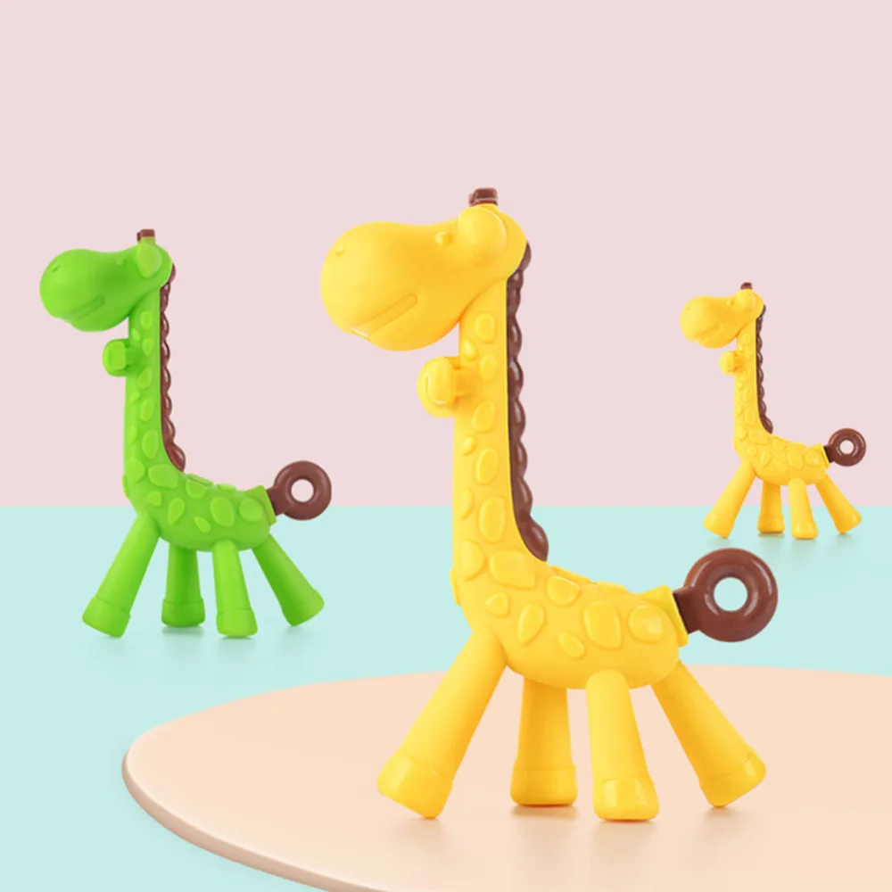 NEW Baby Teethers Children Silicone Bite Toy kids Rattles