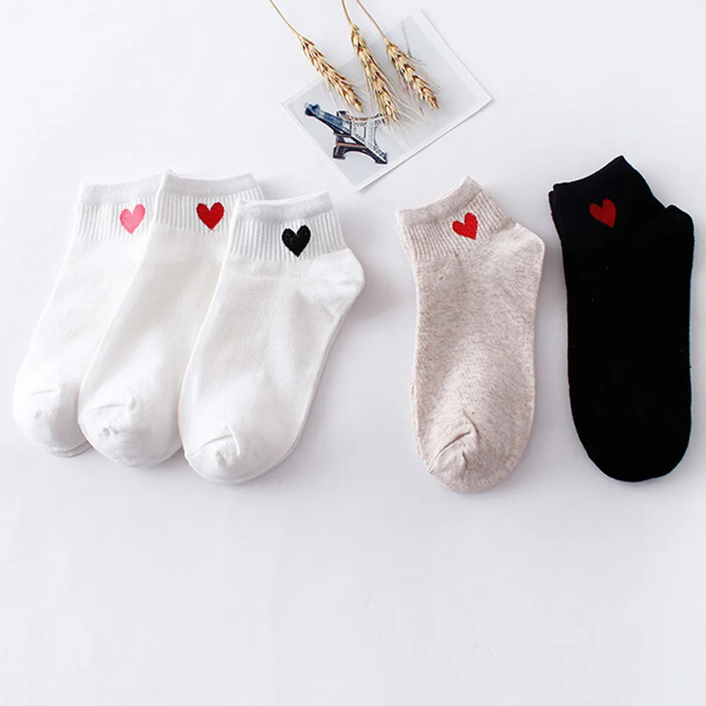 2019 أعلى النساء القلب على شكل الأزياء لوح التزلج جورب مريحة الجوارب 2.19