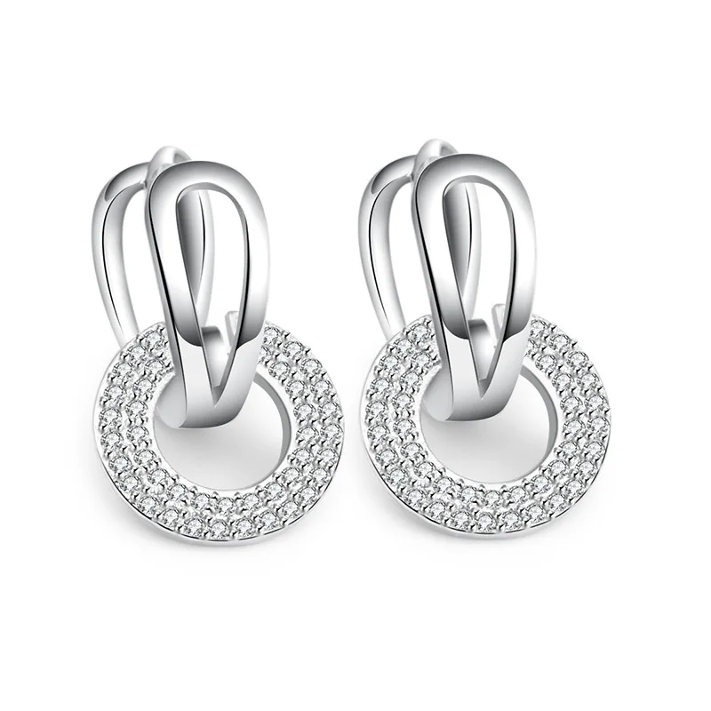 925 Sterling silver stud earrings wedding (6)