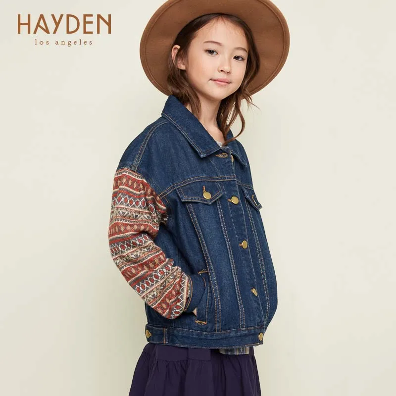teenage girls denim jackets and outerwear coat autumn spring 7 9 12