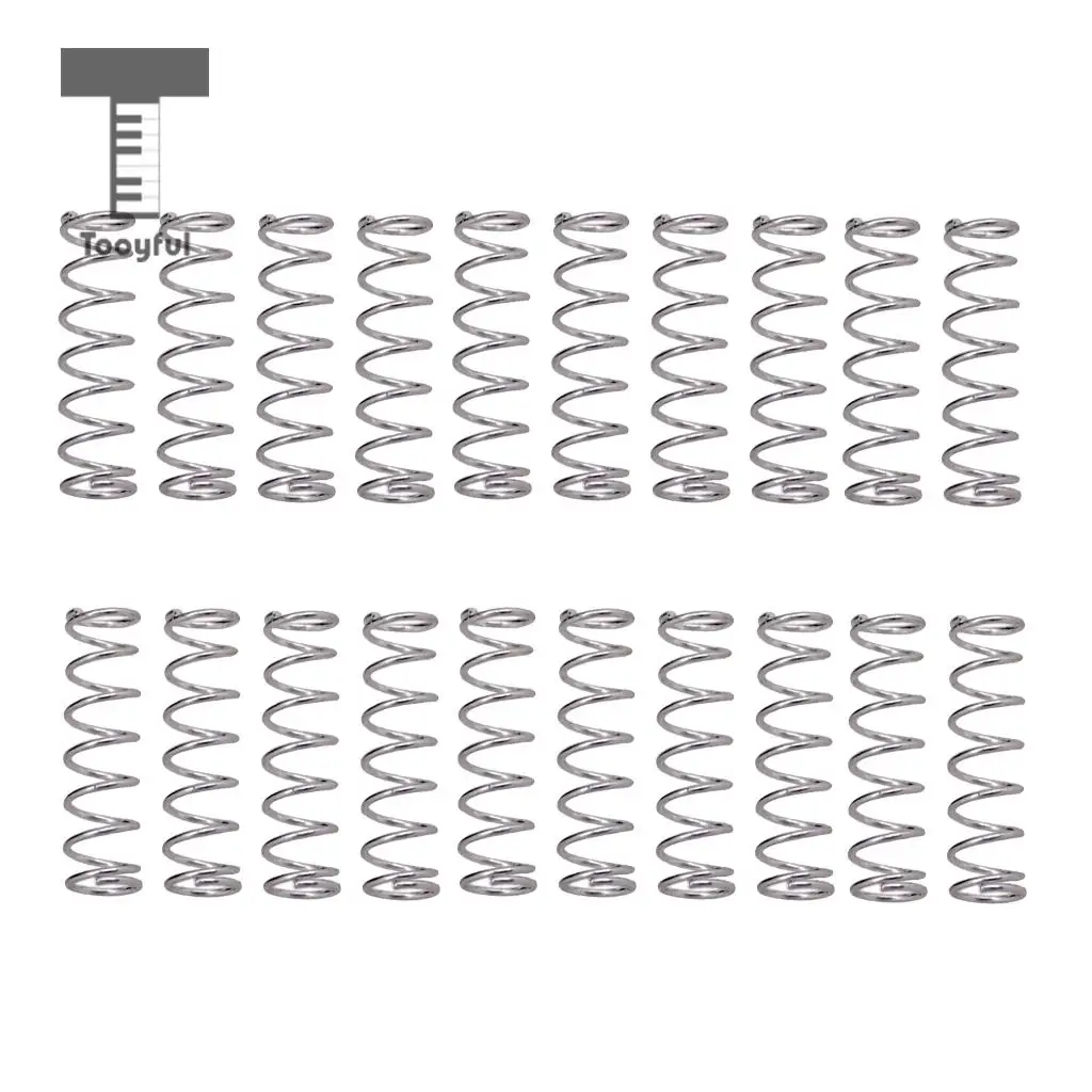 Tooyful 20pcs/set 16mm Short Straight Humbucker Pickup Mounting Springs for Guitar Bass Pickups
