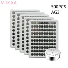 500PCS AG3 For Watch Toys Remote SR41 192 Cell Coin Alkaline Battery 1.55V L736 384 SR41SW CX41 LR41 392 Button Batteries цена 500PCS AG3 For Watch Toys Remote SR41 192 Cell Coin Alkaline Battery 1.55V L736 384 SR41SW CX41 LR41 392 Button Batteries цены онлайн