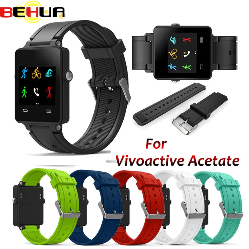Сменный силиконовый ремешок для часов Garmin Vivoactive спортивный браслет из