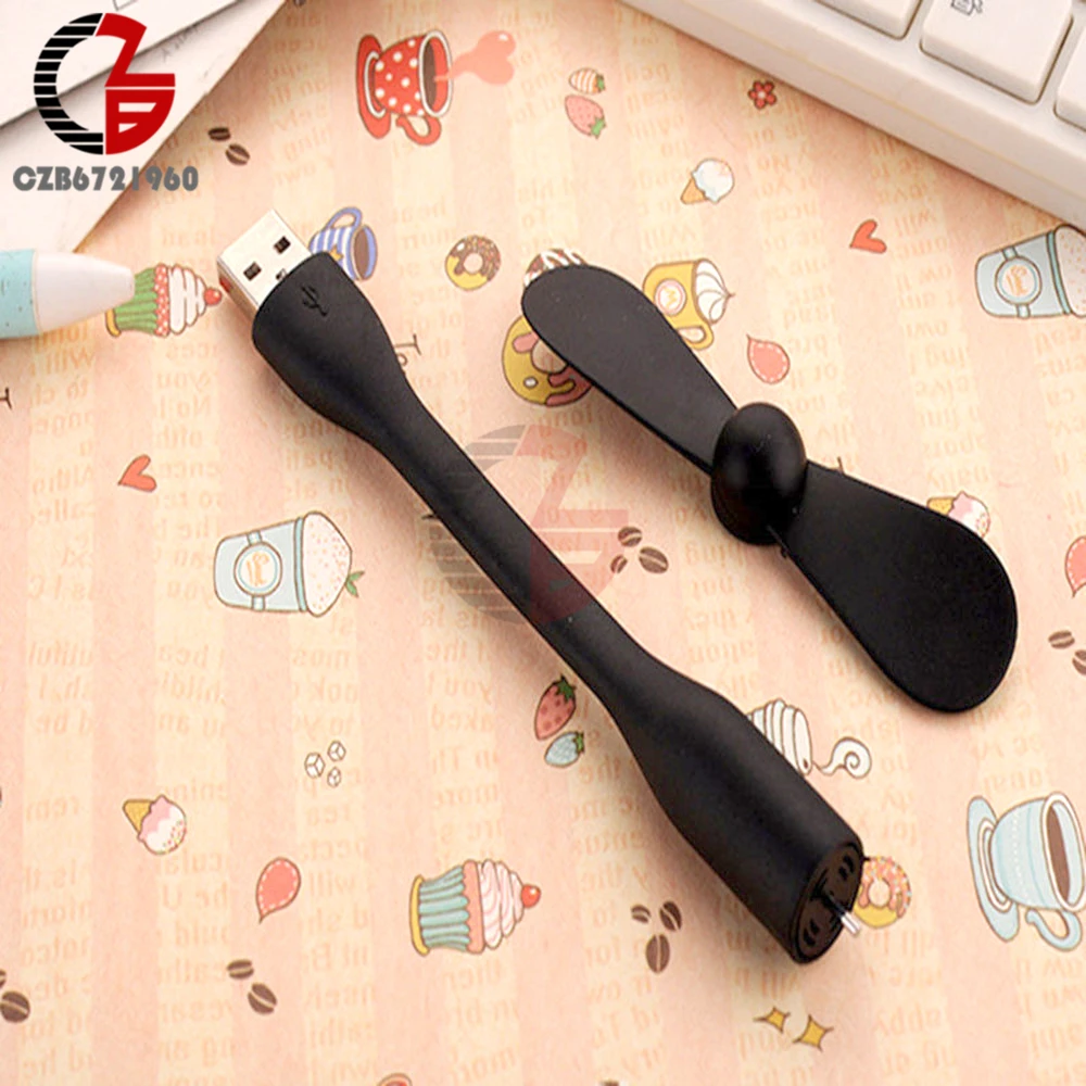 Портативный Гибкий мини вентилятор охлаждения USB для ноутбука настольного