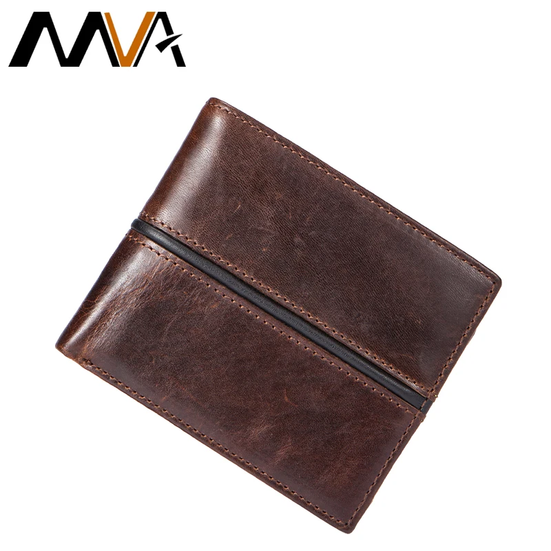 

2019 Luxury Brand Leather Wallet Men for Cards Men's Genuine Leather Money Wallets Short Mini Coin Purse Male Walet For Man 7102