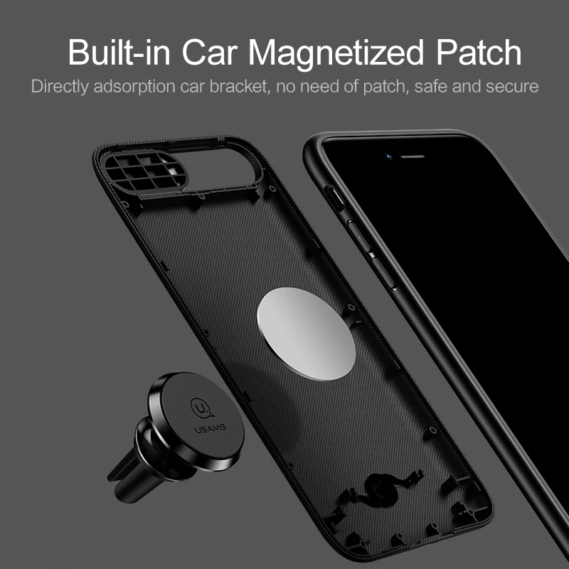 USAMS Battery Charger Cases for iPhone X XR XS 6 6s 7 8 Plus 3000/4200mAh Power Bank Case Slim External Pack Backup charger case