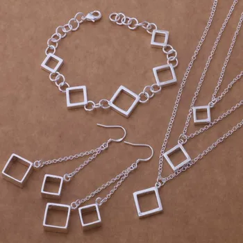

AS182 Hot sterling Jewelry Sets Bracelet 057 + Necklace 536 + Earring 006 /ahiaiypa anvajfca silver color
