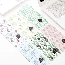 5 шт./упак. кактус растения конверт с суккулентами карточка сообщения письмо стационарная бумага для хранения подарок M0537