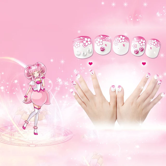 Children Pretending Nail Makeup Toys Girl Play House Makeup Handmade DIY Manicure Set Toy Fairy Dress Up Game For Girl Gifts 5