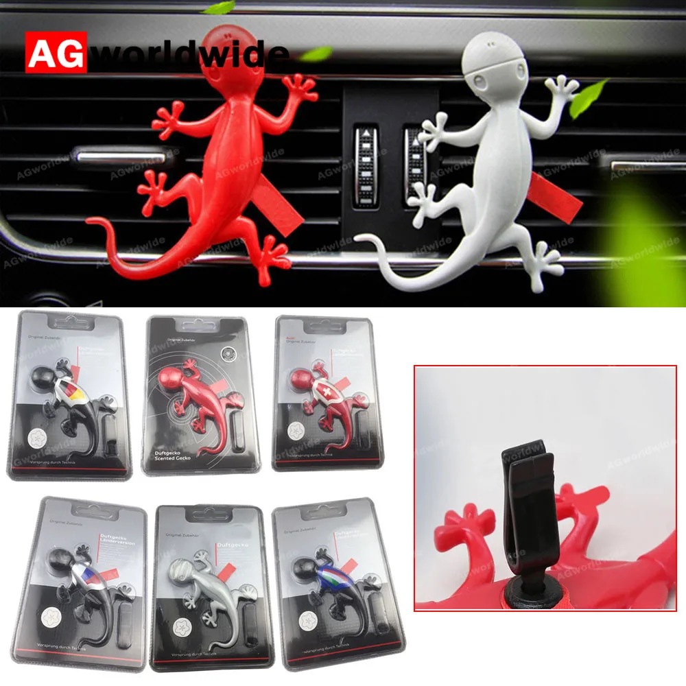 

Car Air Conditioning Outlet Perfume For Audi A3 A4 A5 A6 A7 Q7 Q5 Q3 Benz BMW VW Gecko Fragrance Air Freshener