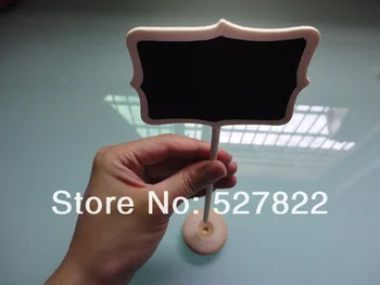 

10x MINI CHALKBOARD BLACKBOARDS ON STICK STAND PLACE HOLDER BRAND-NEW WEDDING Party Wedding Decoration Free Shipping | 01