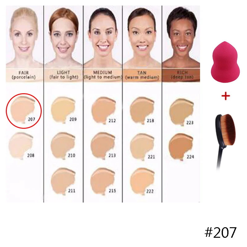 Dermacol основа под макияж покрытие 30 г праймер консилер база Профессиональный Dermacol макияж палитра для контурной основы макияжа - Цвет: 207