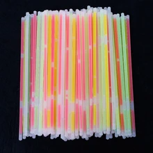 Разноцветный Флуоресцентный светильник светящиеся палочки браслеты неоновые ожерелья ралли рейв