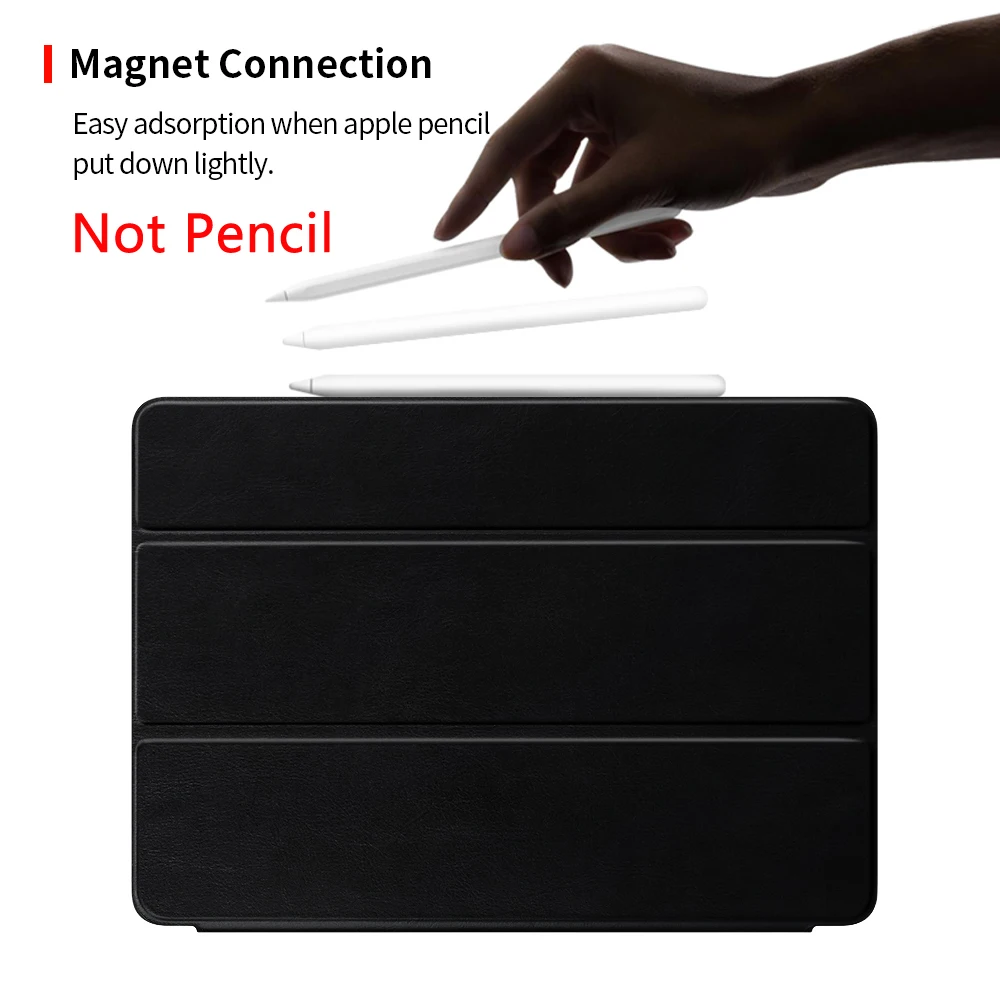 Магнитный чехол GOOJODOQ для iPad Pro 12 9 2018 Поддержка беспроводной зарядки Apple Pencil Smart Cover