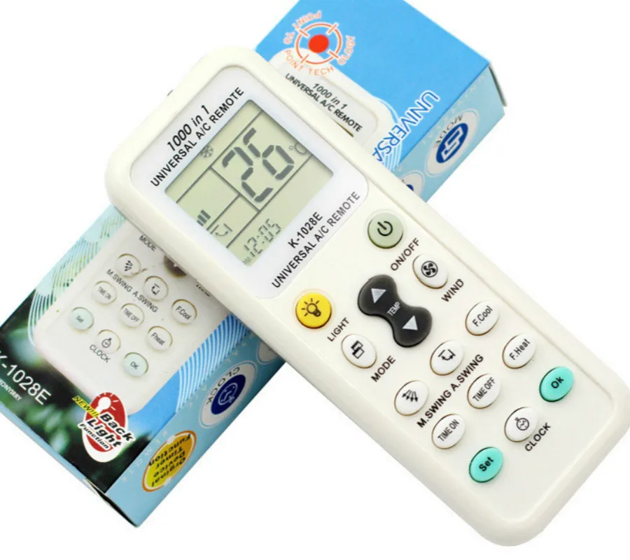 

Universal A/C Remote Control LCD Air Condition Controller for Air Conditioner Low Power Consumption K-1028E Remote Controller