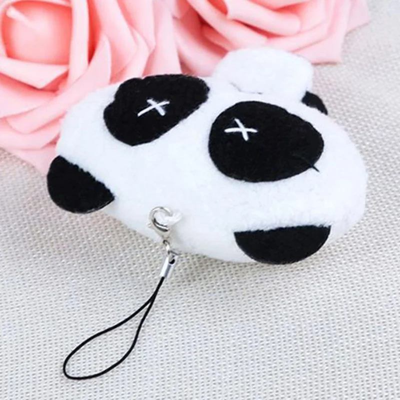 1 шт. Kawaii Lover панда маленькая плюшевая игрушка кукла подвеска брелок для ключей