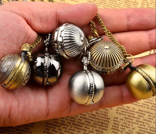 12 Pz/Lotto Vintage Steampunk Retro Style Orologio Da Tasca Collana Sfera Di Pre 12 Pz/Lotto Vintage Steampunk Retro Style Orologio Da Tasca Collana Sfera Di Pre