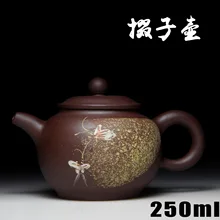 Аутентичные Исин Zisha мастеров ручной работы чайник старый фиолетовый глина руды взрывных живопись и Sub горшок оптом 399