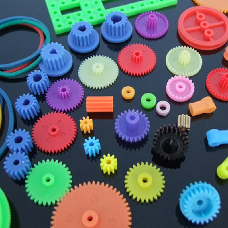 55 шт. Красочные смешанные пластиковые коробки передач DIY ребенок игрушка корабль Автомобиль Лодка Самолет робот воздушный корабль RC модель DIY ремонт инструментарий